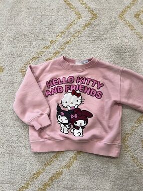 Hello Kitty Pink Graphic Sweatshirt Top